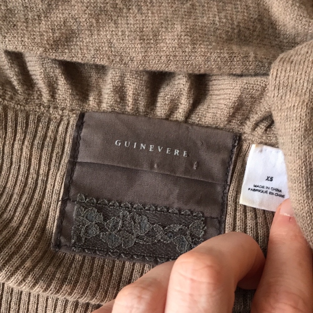 Anthropologie tan brown Guinevere cardigan sweater - Picture 3 of 7
